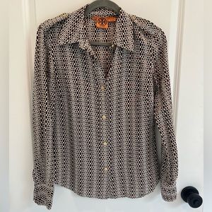 Tory Burch 100% silk blouse, size 6